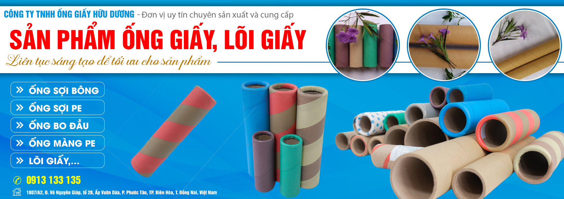 CÔNG TY TNHH ỐNG GIẤY HỮU DƯƠNG
